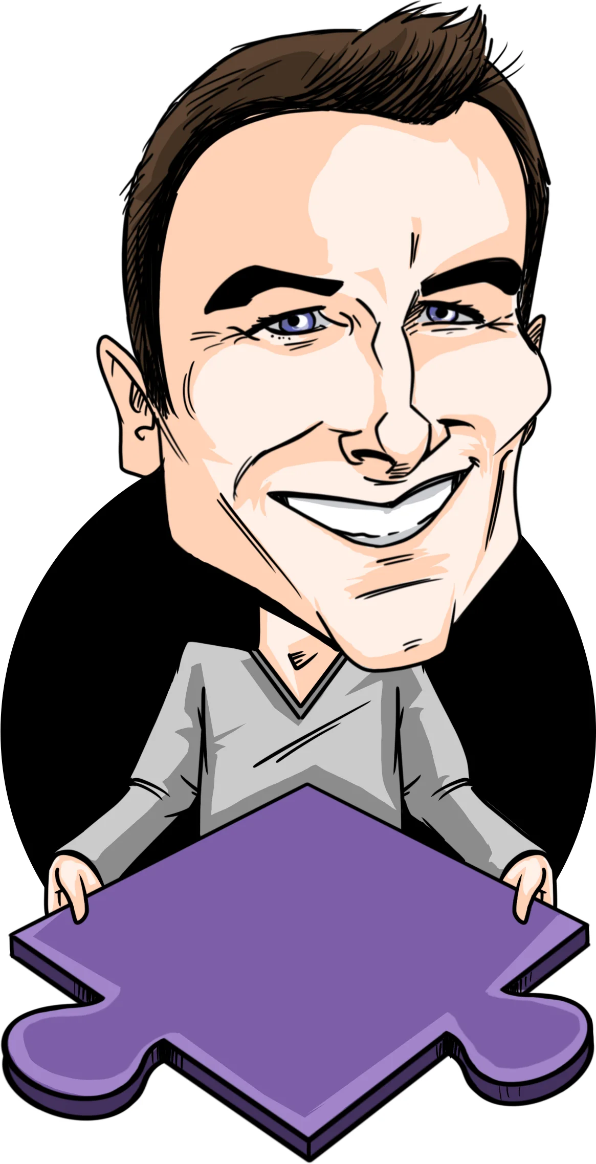 Color caricature for a quality control team